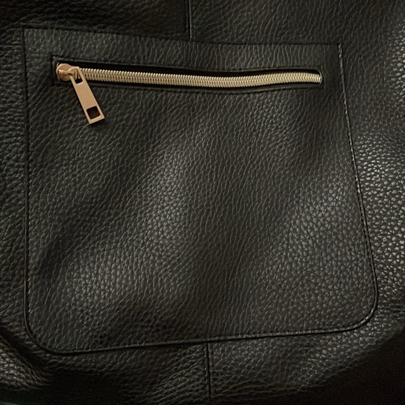 Black leather snake skin print purse - Picture 2 of 4